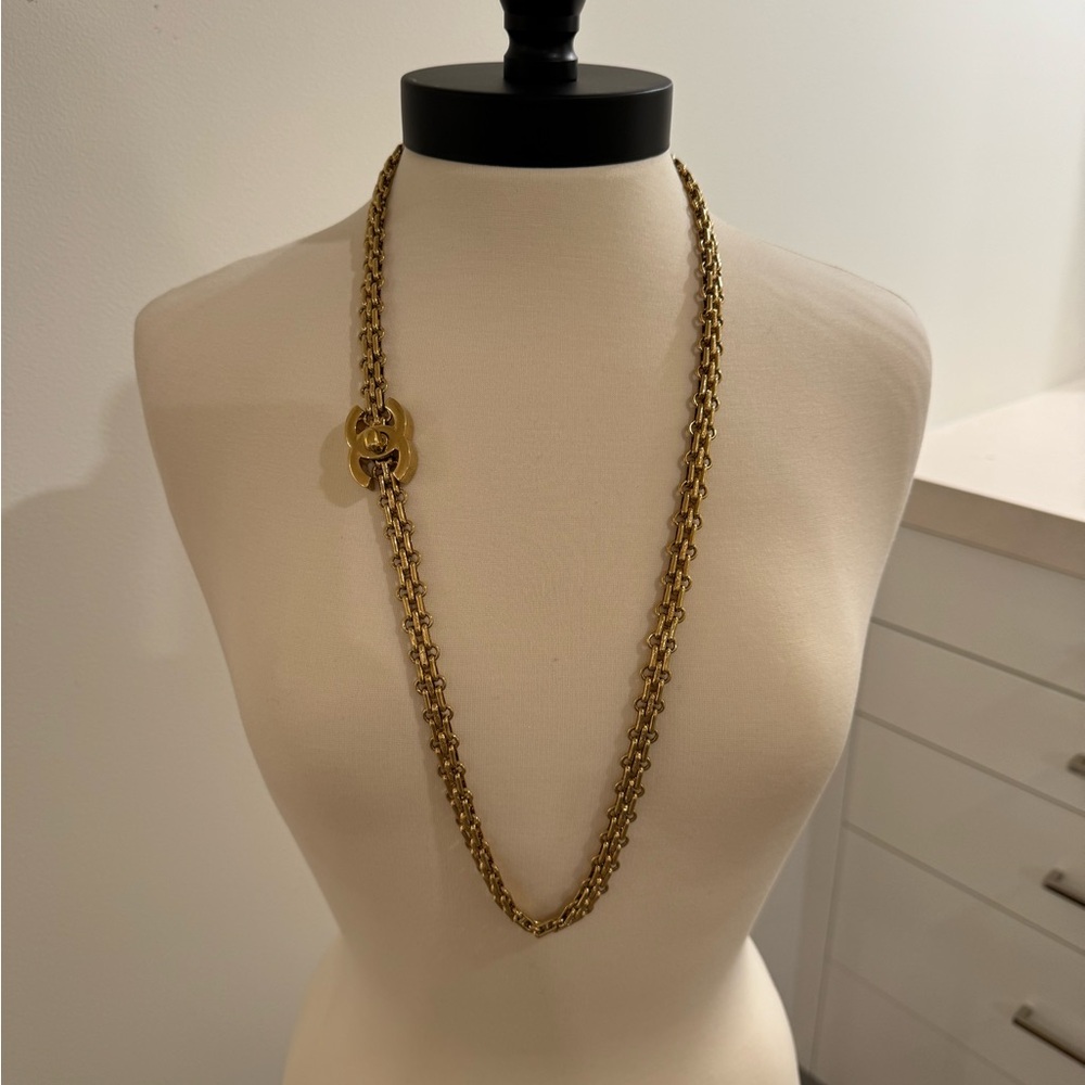 Chanel CC Lock Gold Chain Belt / Necklace - Picture 3 of 5